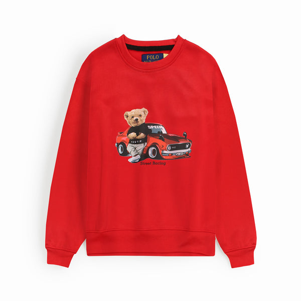 RL Bear CR RED Sweatshirt (S903)
