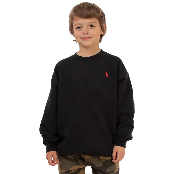 RL S Pony Black Sweatshirt