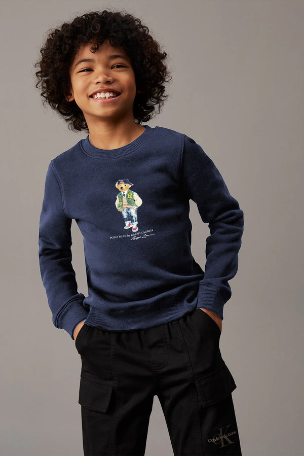 RL Bear J Navy Sweatshirt