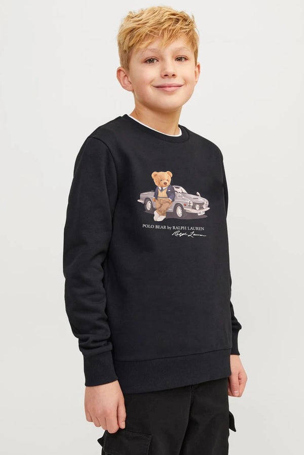 RL Bear CR Black Sweatshirt