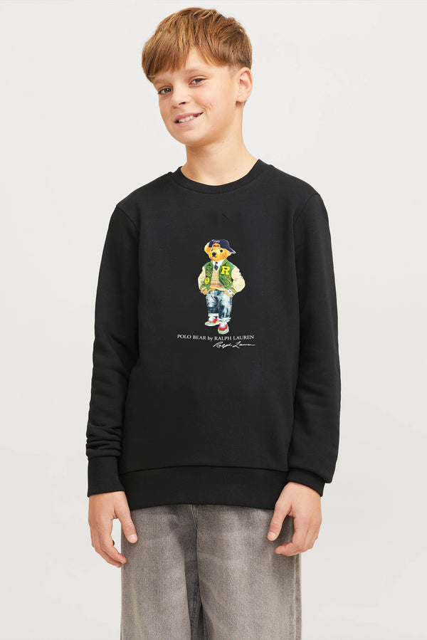 RL Bear J Black Sweatshirt