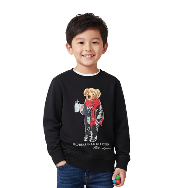 RL Bear Black Sweatshirt (S800)