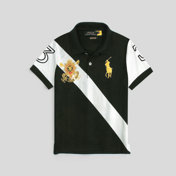 RL Black W Pony Polo Shirt