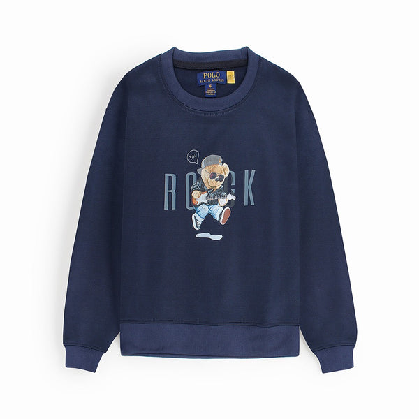 RL Bear RK Navy Sweatshirt (S993)