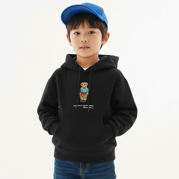 RL Bear Premium Black CL Hoodie